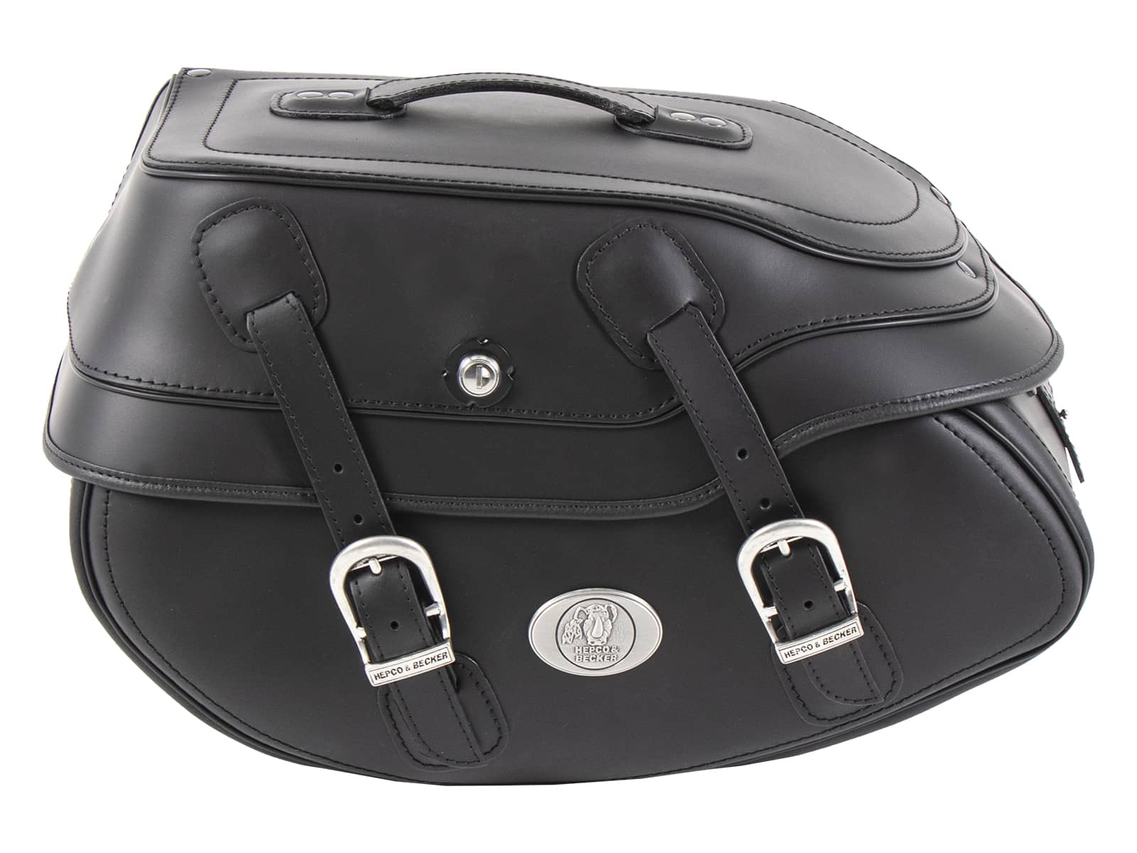 Ledereinzeltasche Buffalo Big schwarz links für C-Bow Träger