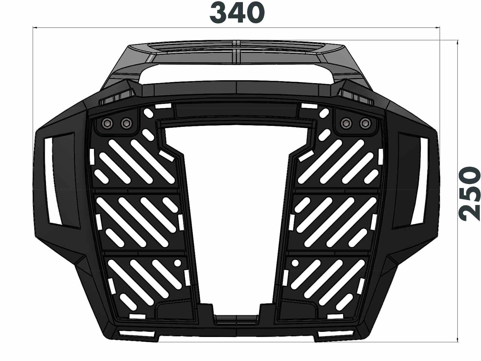 Alurack Topcaseträger schwarz für BMW F 850 GS Adventure (2019-2023)