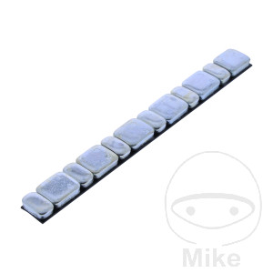 Klebegewicht Eisen Riegel 45 g JMP silber 5 / 2.5 gramm Inhalt 15