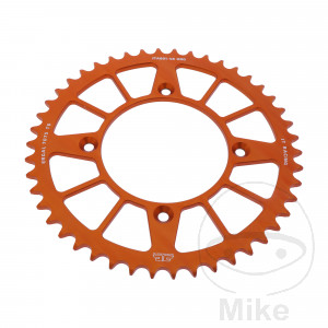 Alu-Kettenrad 46Z Teilung 520 orange JT Innendurchmesser 110 Lochkreis 135