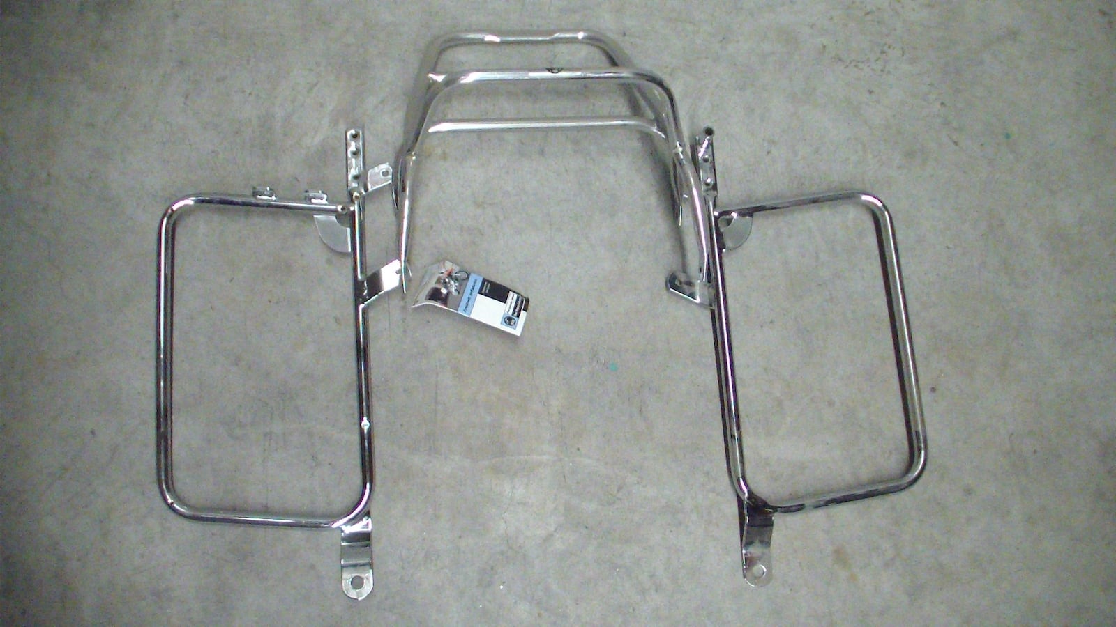 Komplettträgerset (Seitenkofferträger und Rohrgepäckbrücke Topcaseträger) chrom für Kawasaki Z 1300 (1979-1989)
