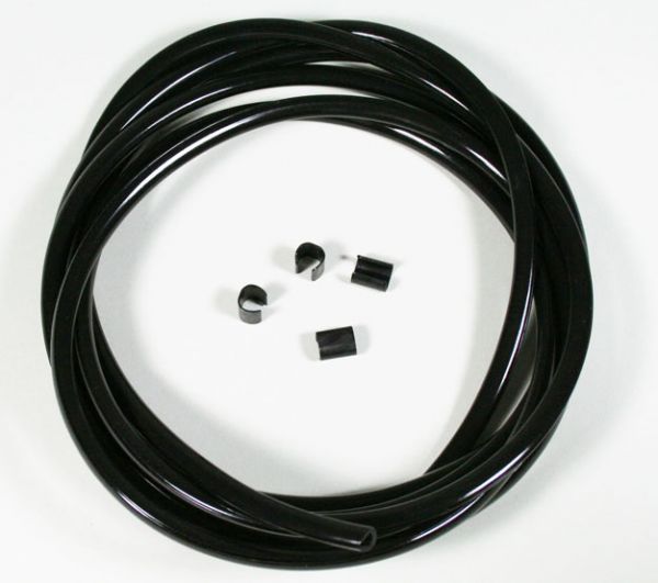 Kantenschutz, schwarz, 2m-Stück + 6 Klemmhülsen