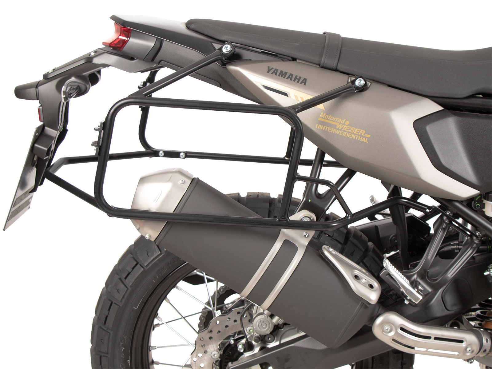 Seitenkofferträger festverschraubt schwarz für Yamaha Ténéré 700 Rally (2025-)
