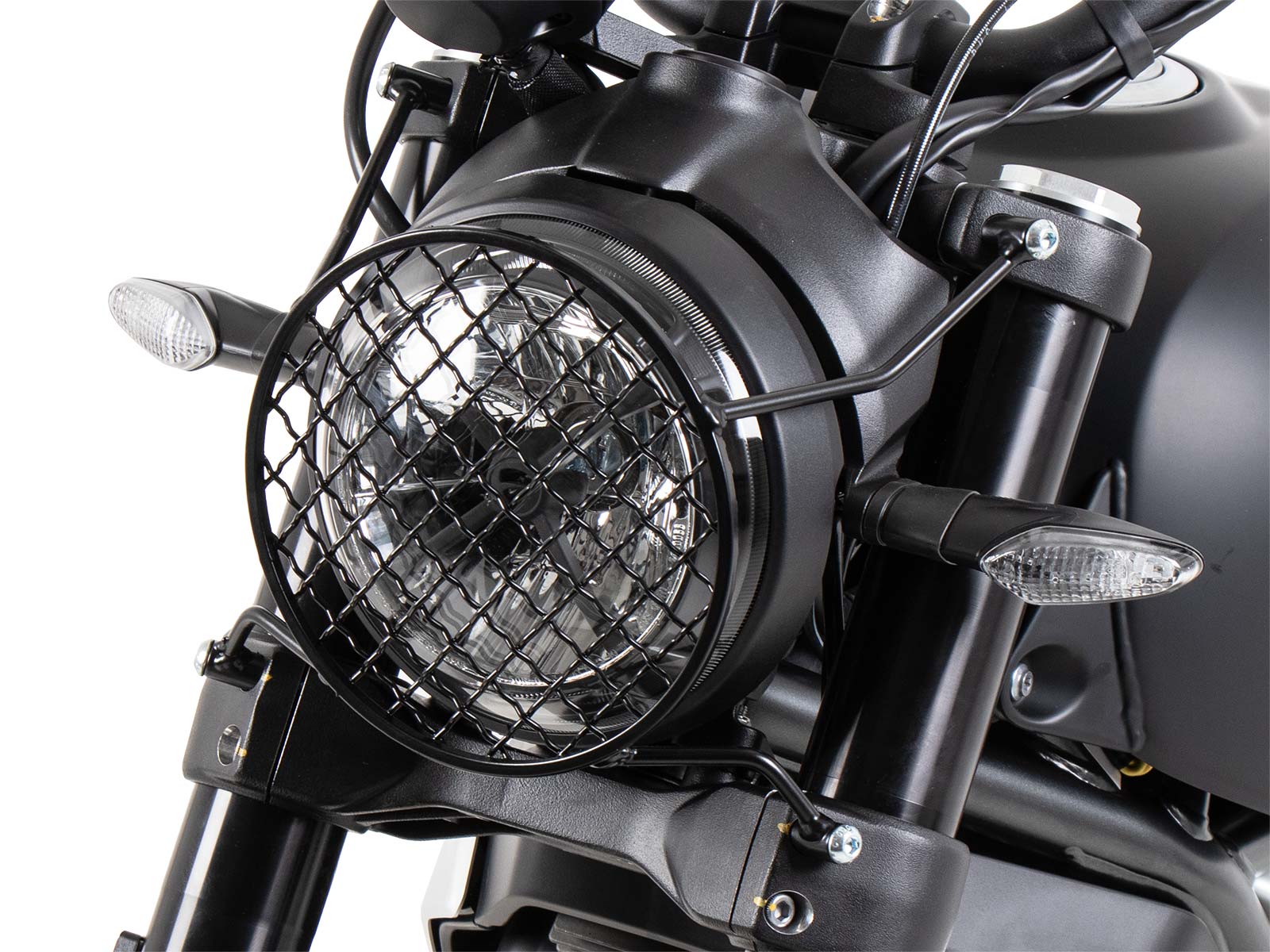 Lampenschutzgitter schwarz für Ducati Scrambler 1100 Dark Pro/Pro/Sport Pro (2021-2024)