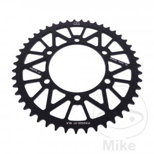 Alu-Kettenrad 47Z Teilung 520 schwarz JT Innendurchmesser 106 Lochkreis 125