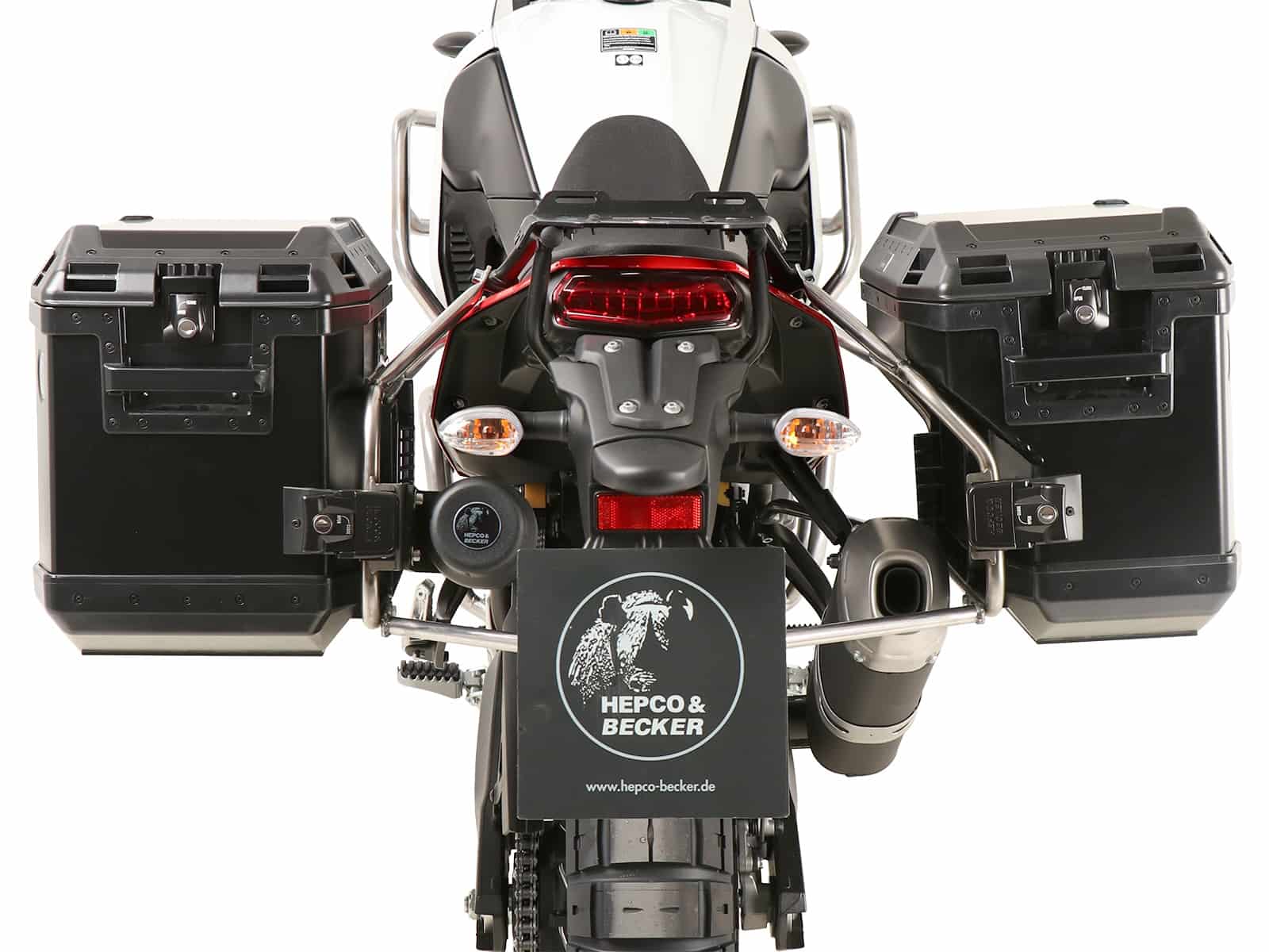 Kofferträgerset Cutout schwarz inkl. Xplorer Cutout Kofferset für Yamaha Ténéré 700 / Rally (2019-2024)
