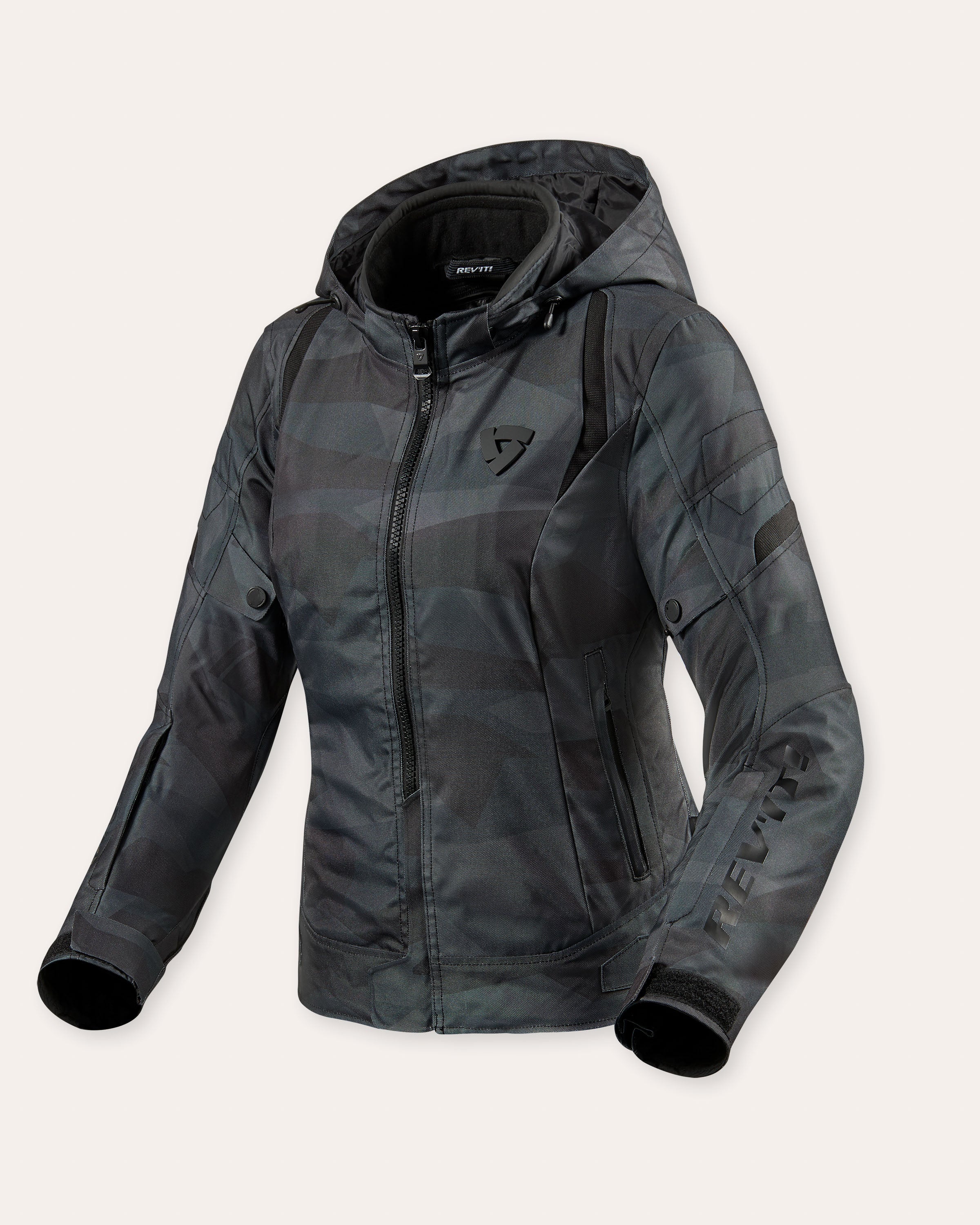 Jacke Flare 2 Ladies Camo Schwarz-Grau 34 Standard