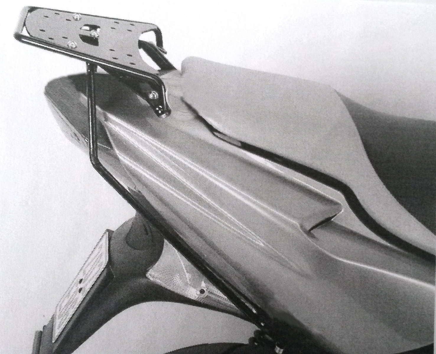 Rohrgepäckbrücke schwarz für Peugeot Speed Fight 2  50 AC (1997-2009)/100 X-Race (1997-)