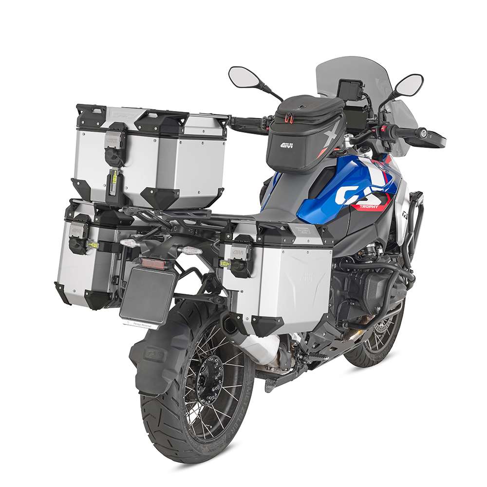 Topcase Trekker Outback EVO Monokey 42 Liter, aus eloxiertem Aluminium, SMART SECURITY LOCK