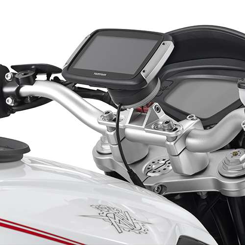 Universal Navi Halterung für TomTom Rider auf GIVI Alu-Navi Halterung S901/S902A