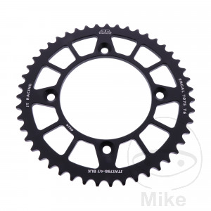 Alu-Kettenrad 47Z Teilung 420 schwarz JT Innendurchmesser 100 Lochkreis 120
