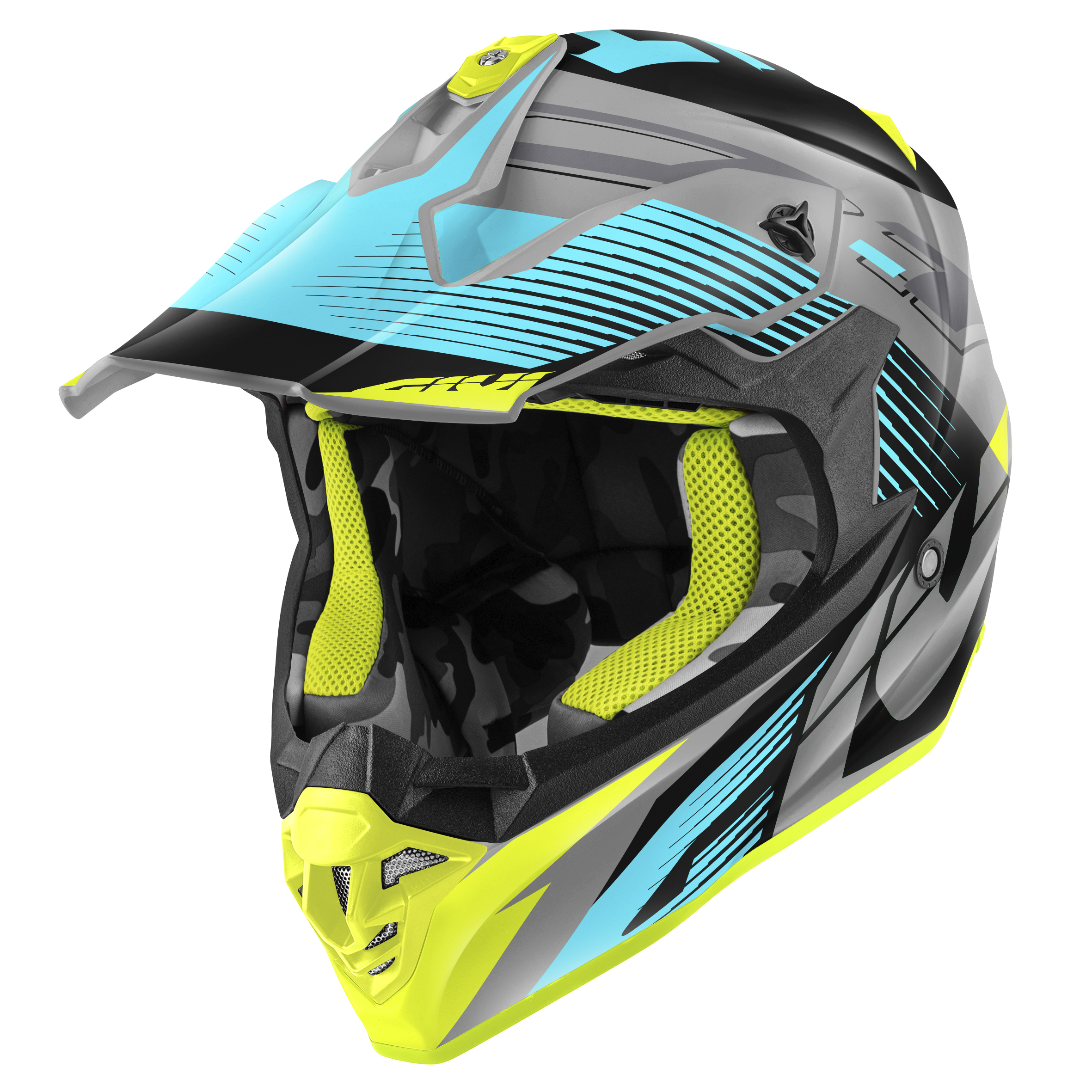 HPS 60.1 FRESH - Gr. 54/XS glossy - sky blau/schwarz/titanium