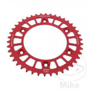 Alu-Kettenrad 42Z Teilung 520 rot JT Innendurchmesser 125 Lochkreis 153