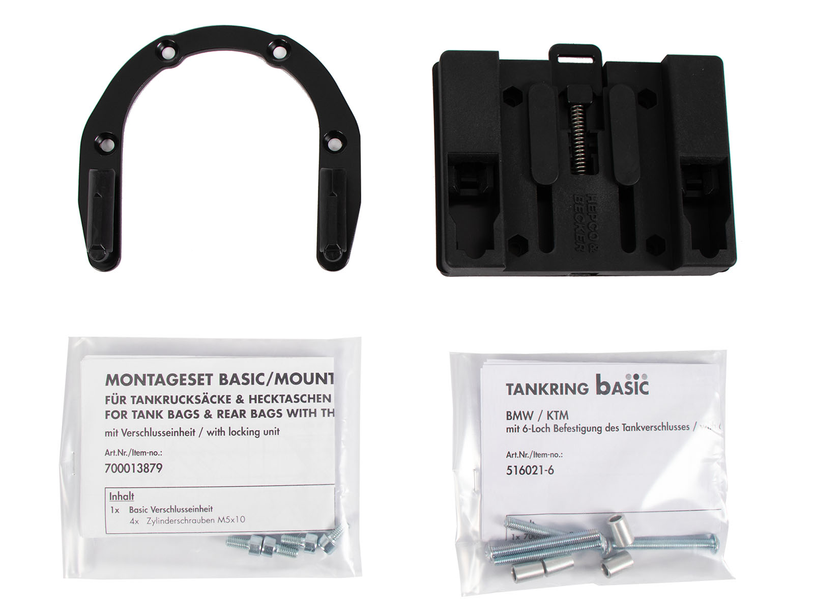 Universal Tankring BASIC 6 Loch Befestigung für BMW / KTM / DUCATI / TRIUMPH