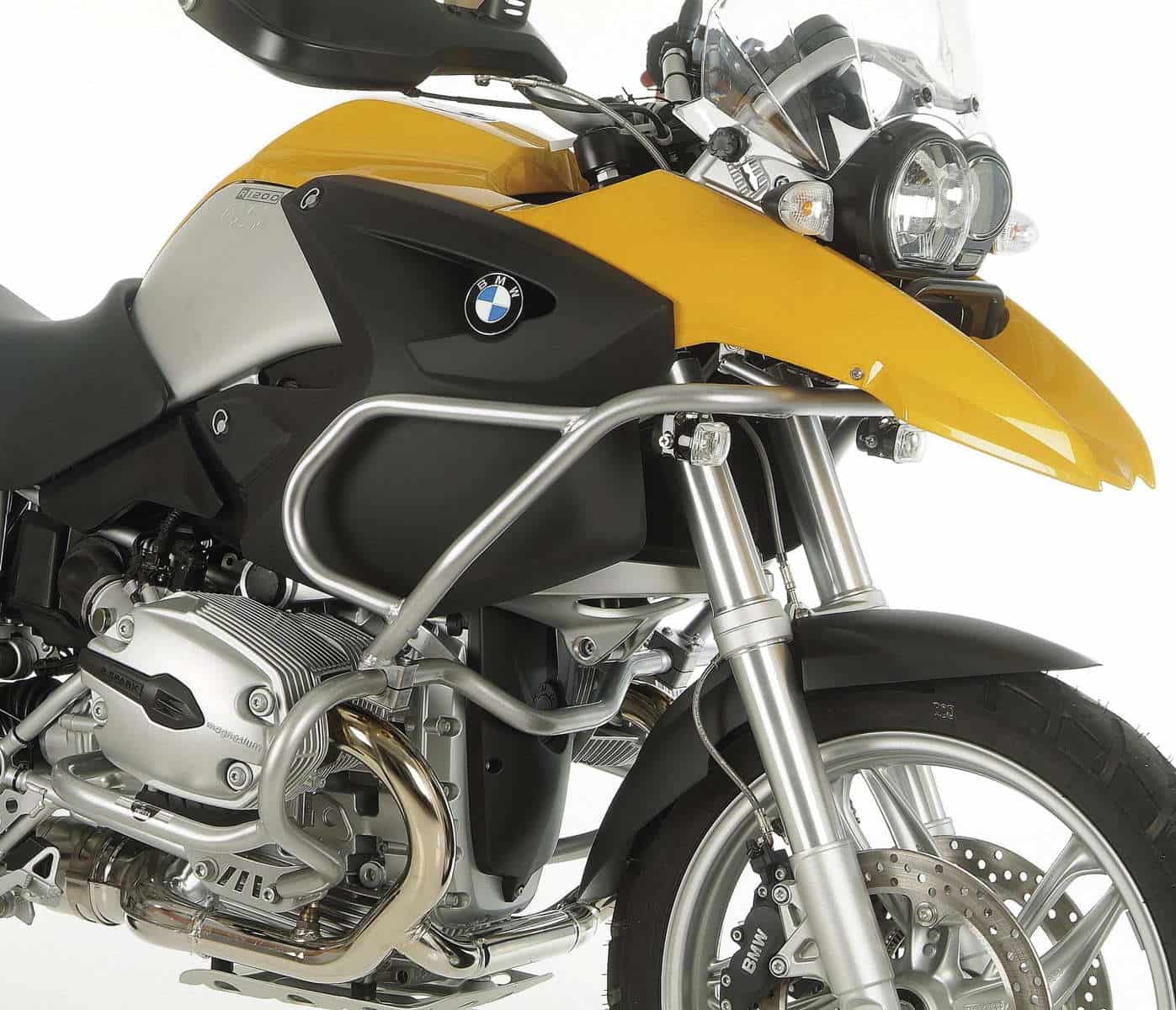 Tankschutzbügel für Kombination mit Motorschutzbügel 502918 silber für BMW R 1200 GS (2004-2007)