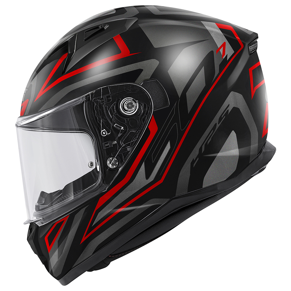 HPS 50.7 PROTON Integral-Helm matt-titanium/rot - Gr. 58/M