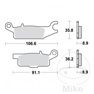 Bremsklotz Sinter SI TRW Alternative: 7321243