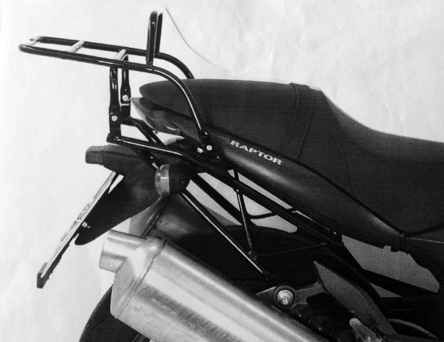 Rohrgepäckbrücke Topcaseträger schwarz für Cagiva Raptor 650 (2000-2007)/Raptor 1000 (2000-2005)