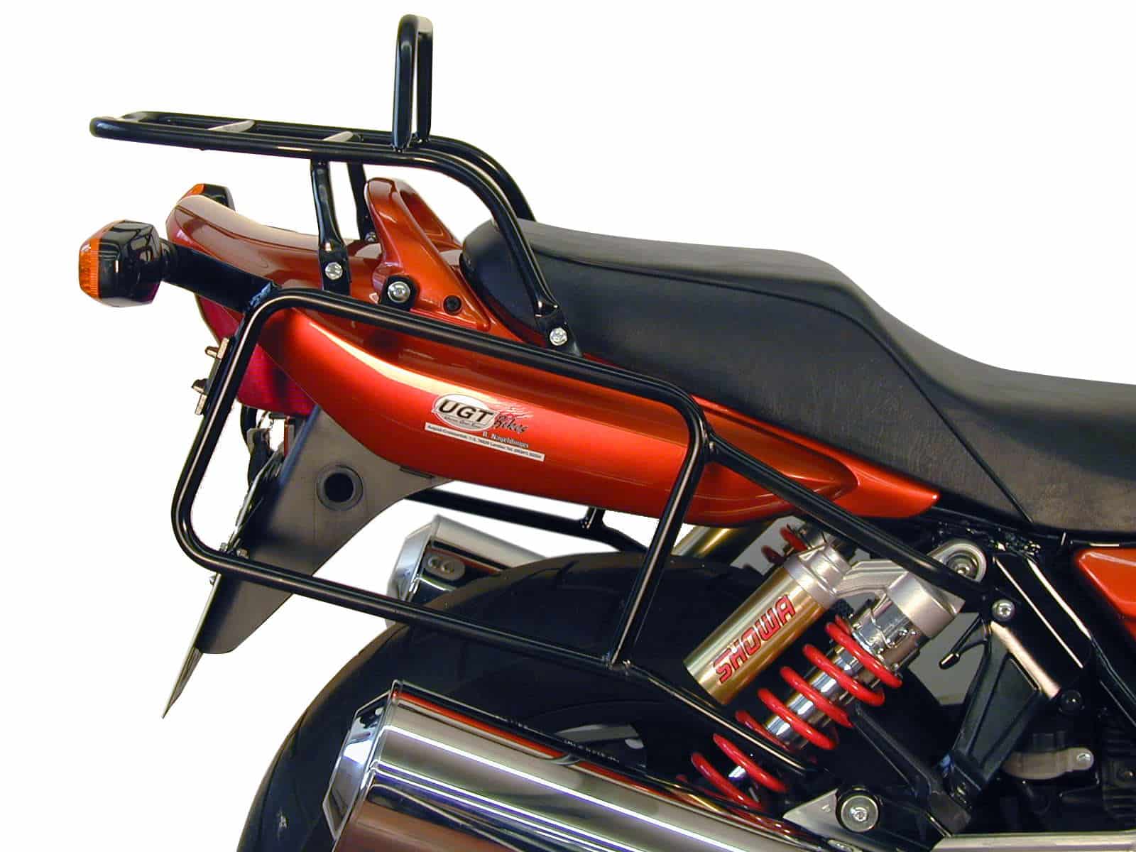 Komplettträgerset (Seitenkofferträger und Rohrgepäckbrücke Topcaseträger) schwarz für Honda CB 1300 (1997-2002)