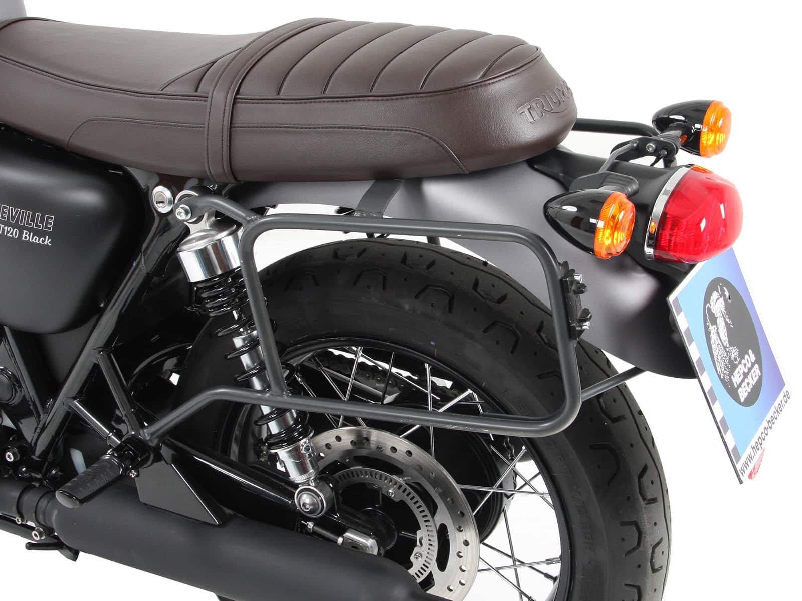 Seitenkofferträger festverschraubt schwarz für Triumph Bonneville T 100/Black (2017-2025)