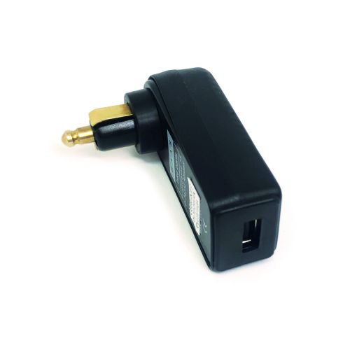 Rechtwinkliger USB-A Ladestecker für DIN Steckdose Quick Charge, 3 Amp