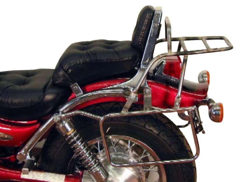 Komplettträgerset (Seitenkofferträger und Rohrgepäckbrücke Topcaseträger) chrom für Suzuki VS 1400 Intruder (1996-2003)