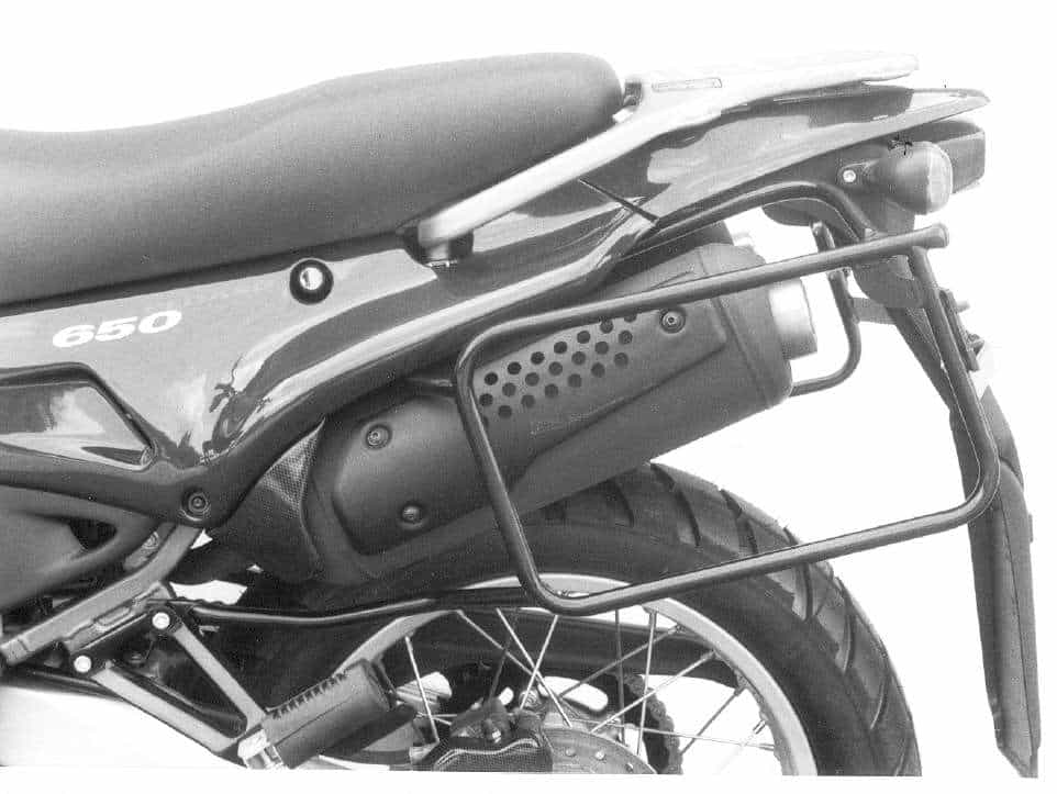 Seitenkofferträger festverschraubt schwarz für Aprilia Pegaso 650 (1996)