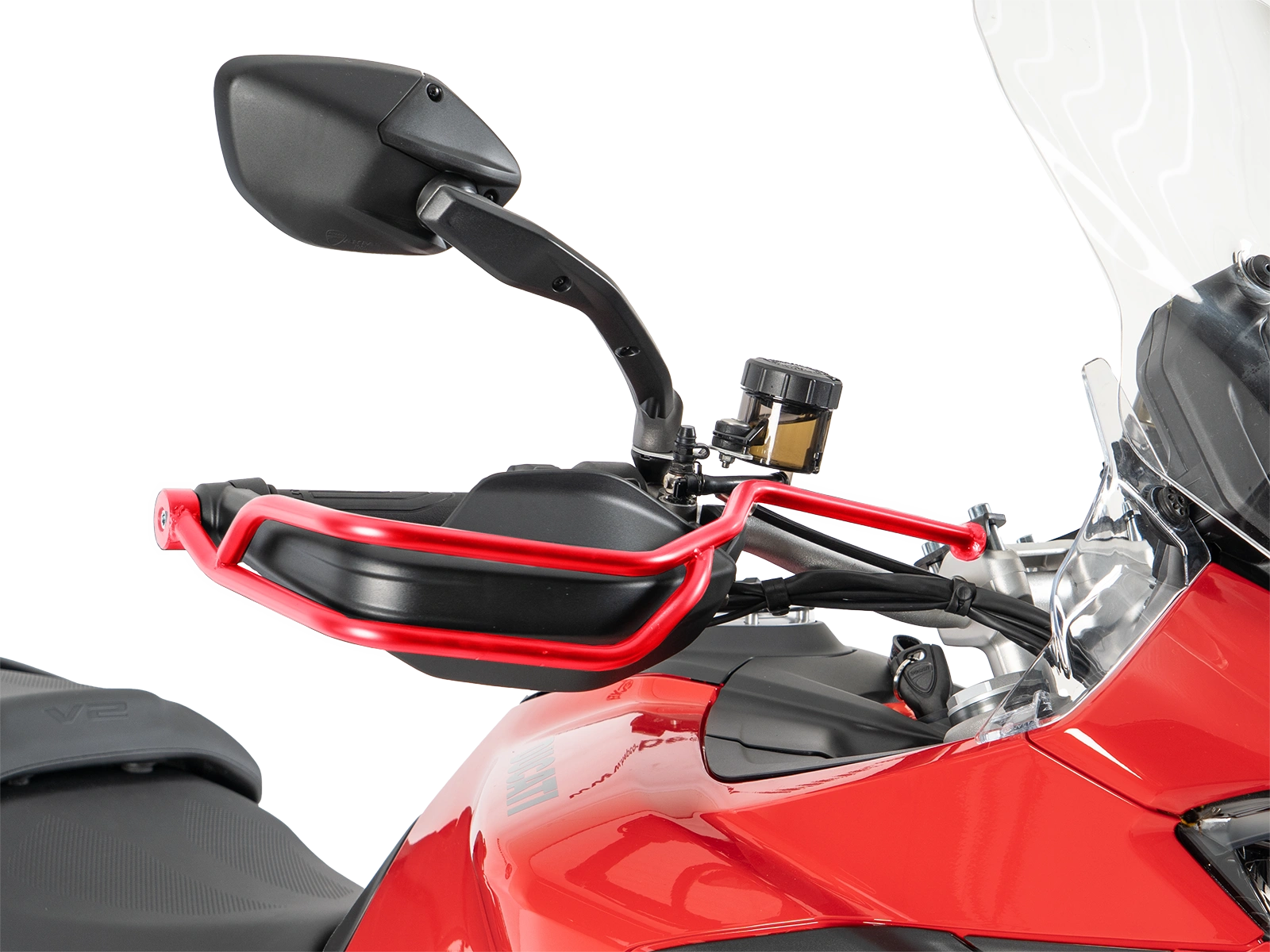 Griffschutz für Ducati Multistrada V2 / S (2025-) Set, rot (links + rechts)