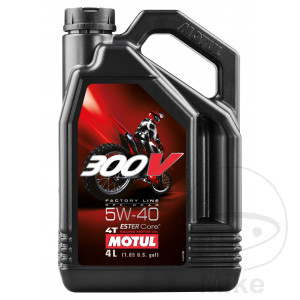 Motoröl 5W40 4T 4 Liter Motul synthetisch 300V Factory Line Offroad Racing