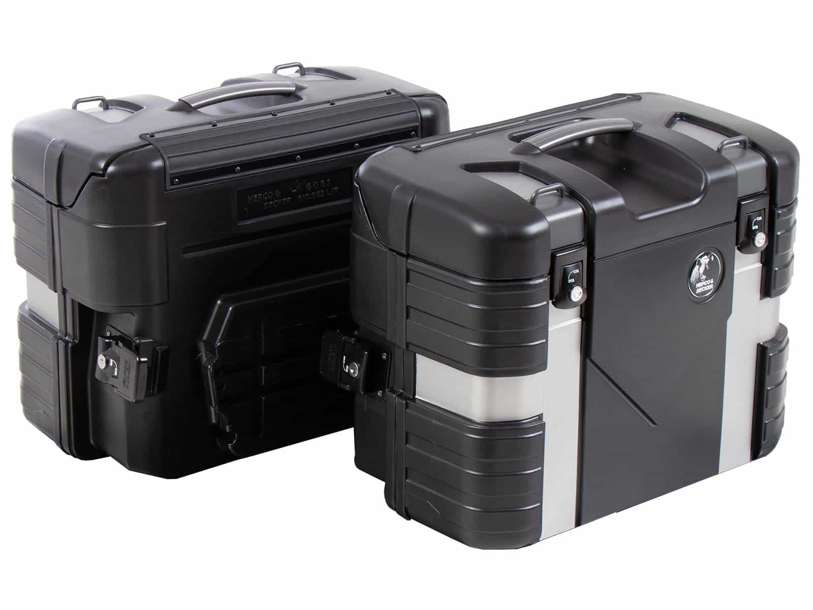 Gobi Seitenkoffersatz inkl. Gepäckhaken - Black Edition