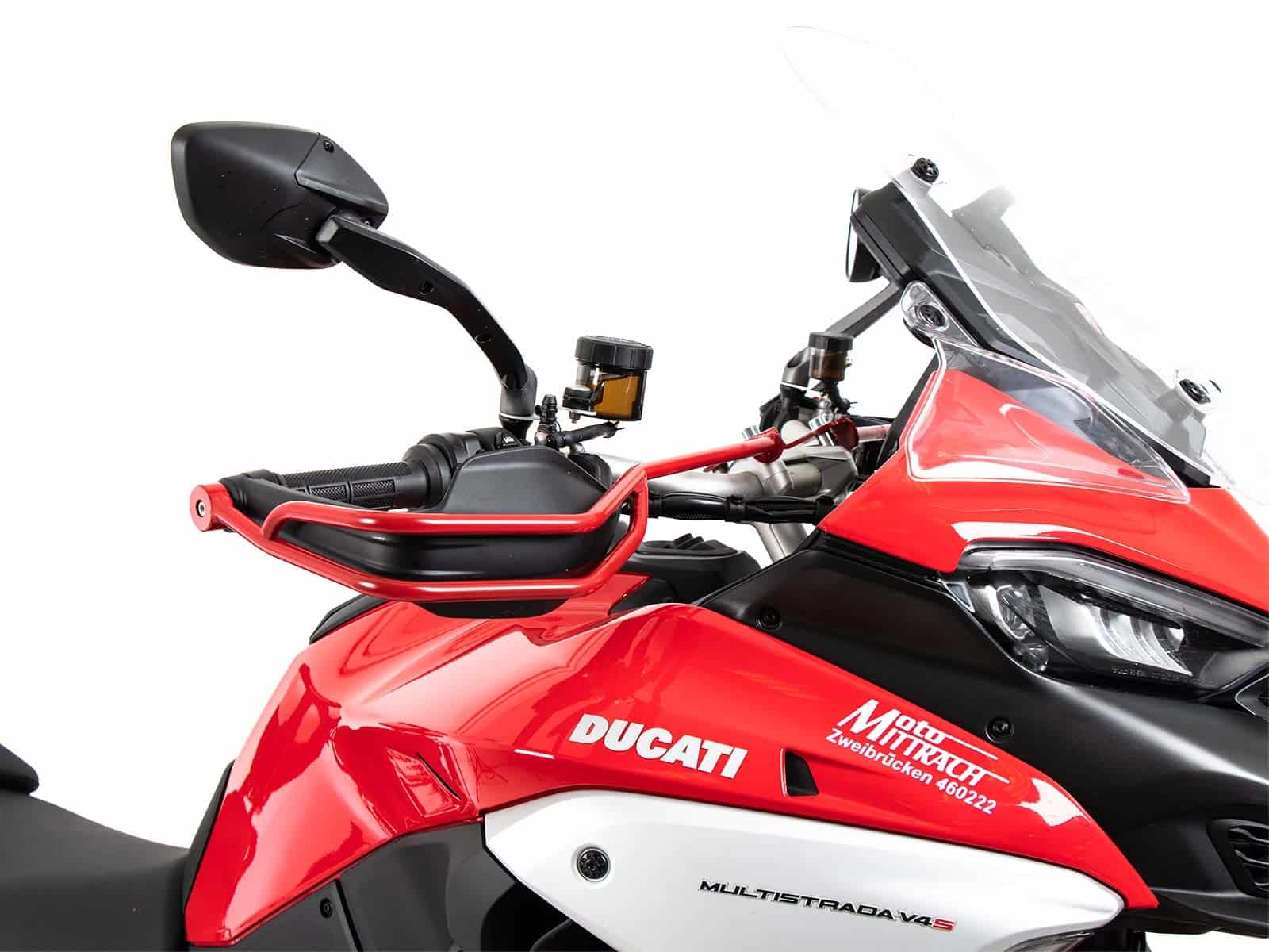 Griffschutz für Ducati Multistrada V4 / S / Pikes Peak / Rally / RS (2025-) Set, rot (links + rechts)