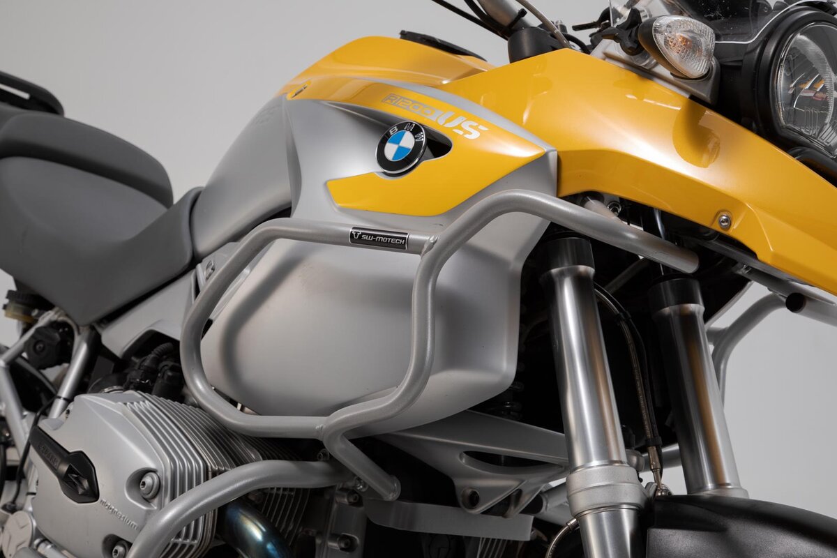 Oberer Sturzbügel Silbern. BMW R1200 GS (04-07). Nur mit Sturzbügel.