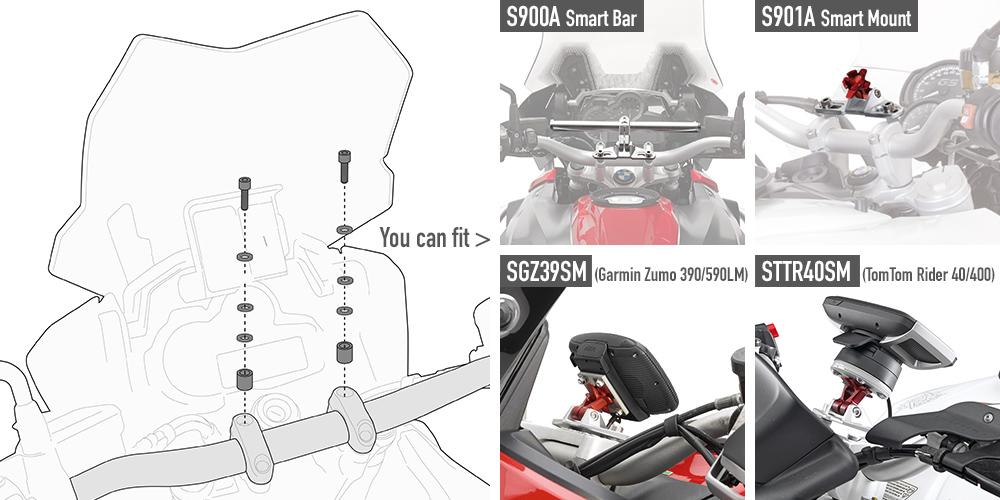 Kit für die Montage der Smart Bar S900A oder der Smart Mount S901A