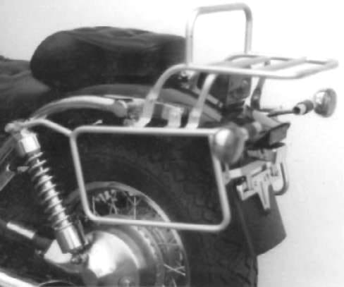 Komplettträgerset (Seitenkofferträger und Rohrgepäckbrücke Topcaseträger) chrom für Suzuki VS 1400 Intruder (1987-1996)