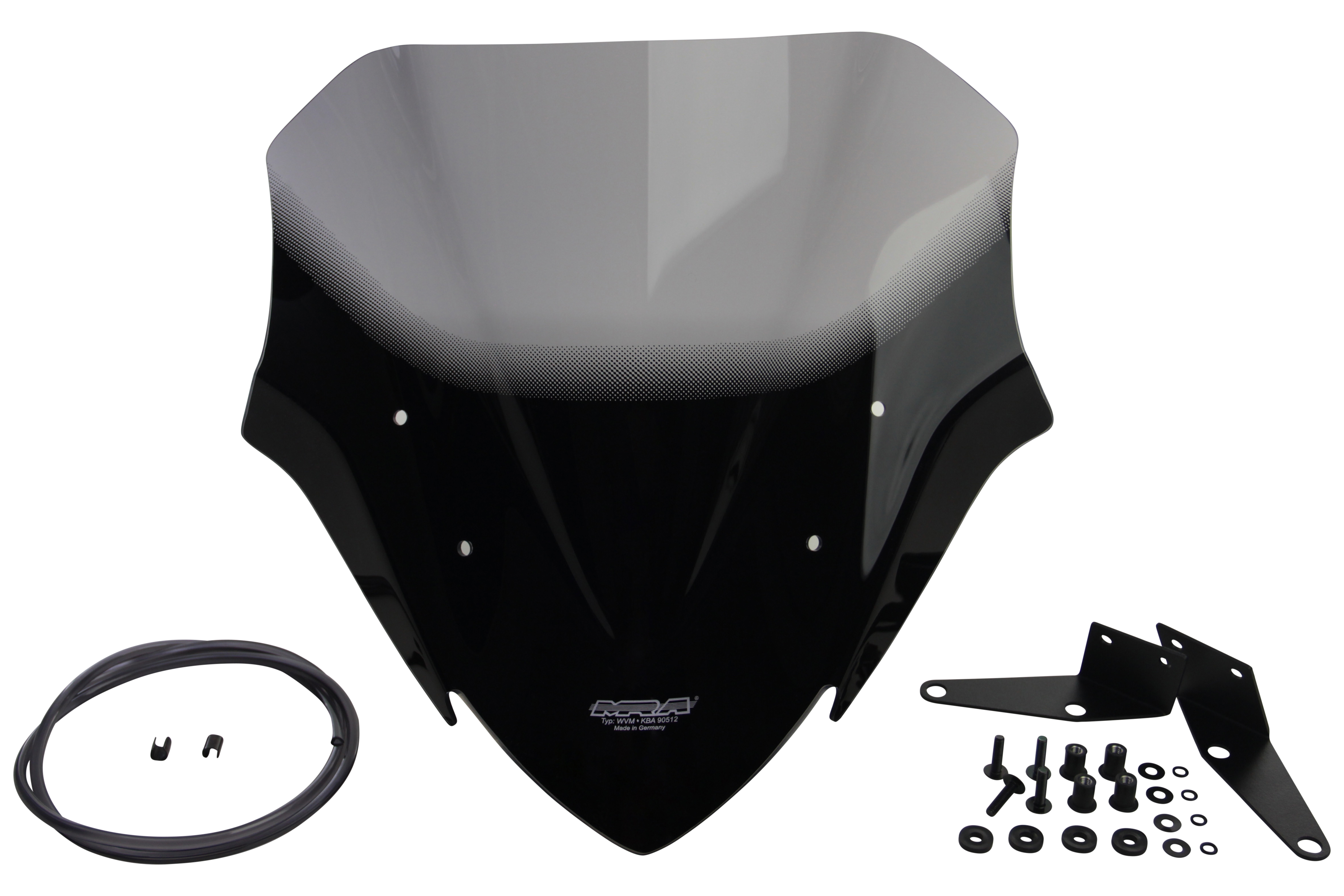 NINJA 650 - Racingscheibe "RM" 2017-2019 - rauchgrau