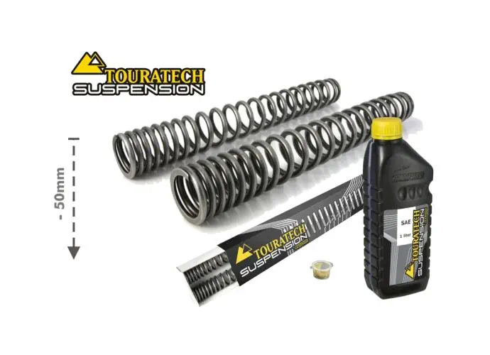 Touratech Progressive Gabelfedern für BMW F800GS / Adventure ab 2013 Tieferlegung um 50mm