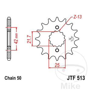 Ritzel 17Z Teilung 530 Alternative: 7260389