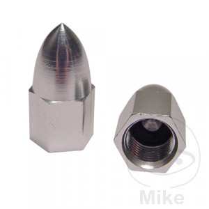Ventilkappe alu silber JMP
