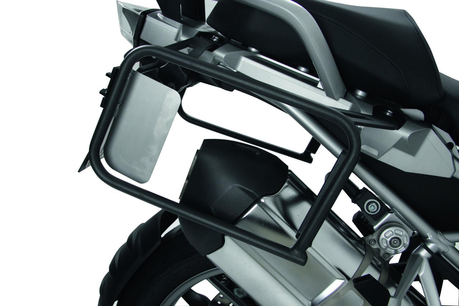 Hitzeschutzblech bei Verwendung von H&B Kunststoffkoffern Edelstahl für BMW R 1200 GS LC (2013-2018)