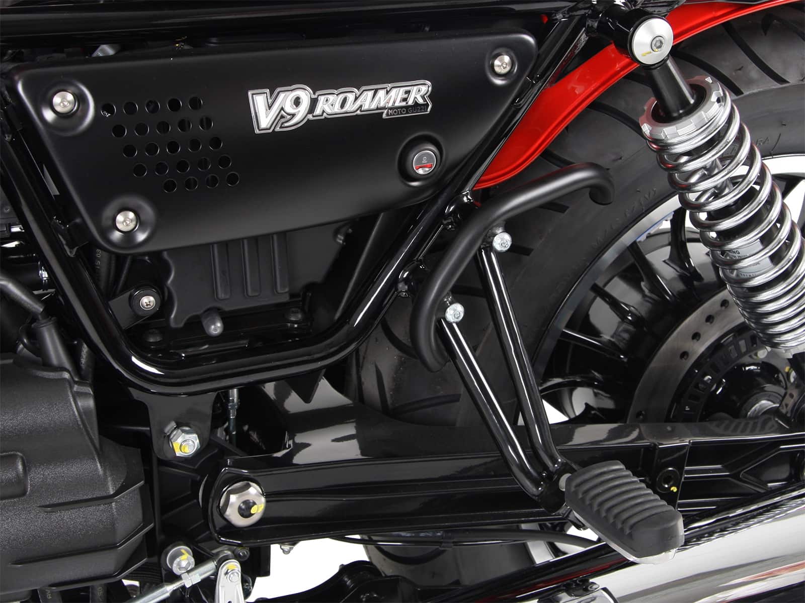 Aufbockhebel für Hauptständer schwarz für Moto Guzzi V 9 Roamer (2016-2025)