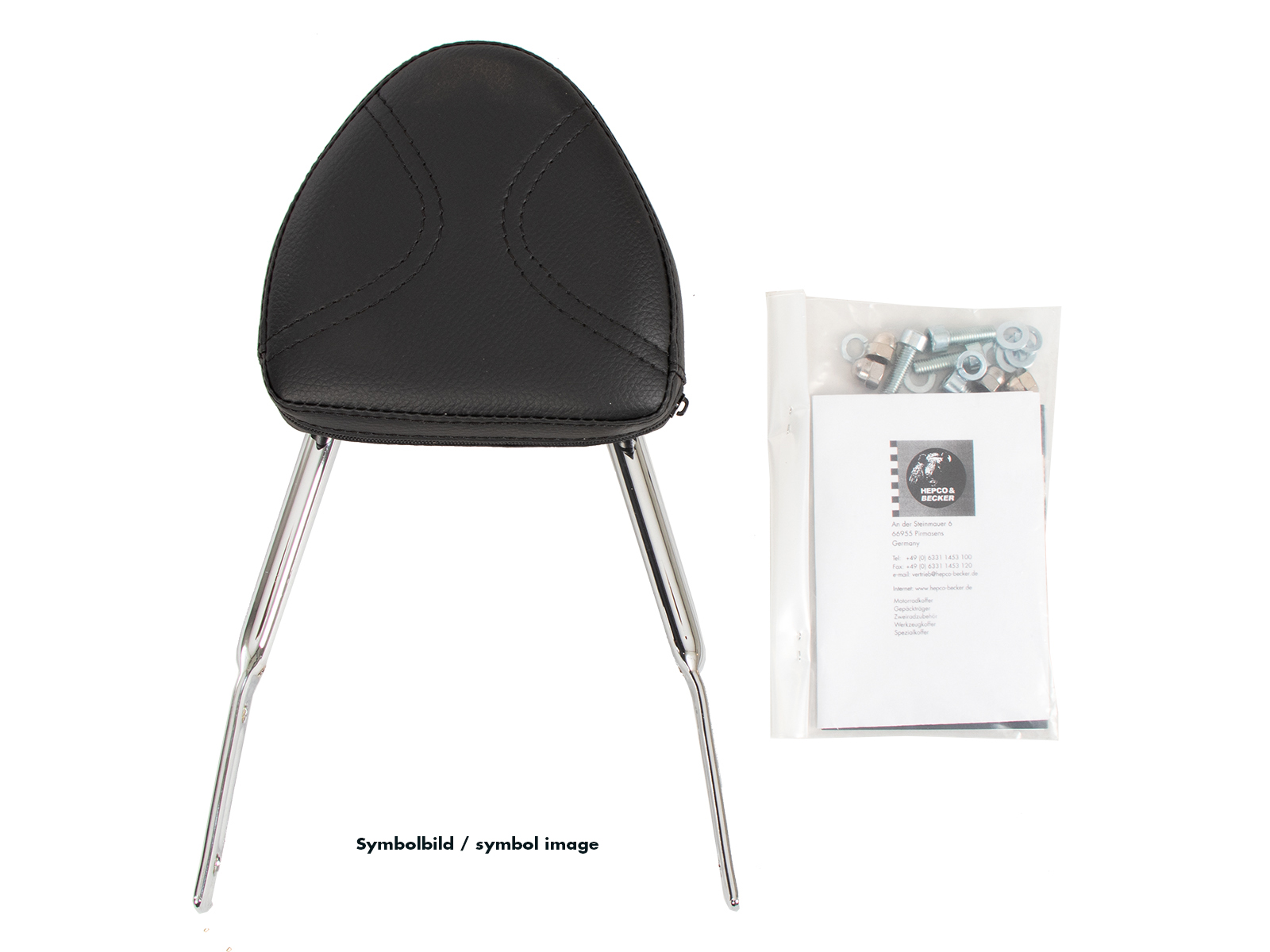Sissybar ohne Gepäckträger chrom für Kawasaki ZL 600 Eliminator (1995-1997)