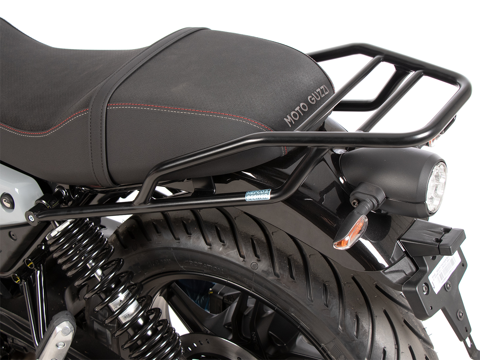 Rohrgepäckbrücke schwarz für Moto Guzzi V7 Stone (2025-)