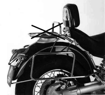 Seitenkofferträger festverschraubt chrom für BMW R 850 C (2000-2004)/R 1200 C (1997-2004)