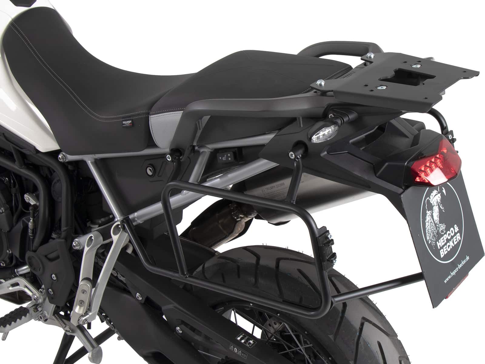 Seitenkofferträger festverschraubt schwarz für Triumph Tiger 850 Sport (2021-2024)