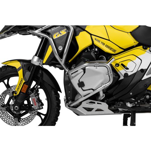 Schutz Ventildeckel (Zylinderschutz) für Touratech Motorsturzbügel BMW R1300GS - silber