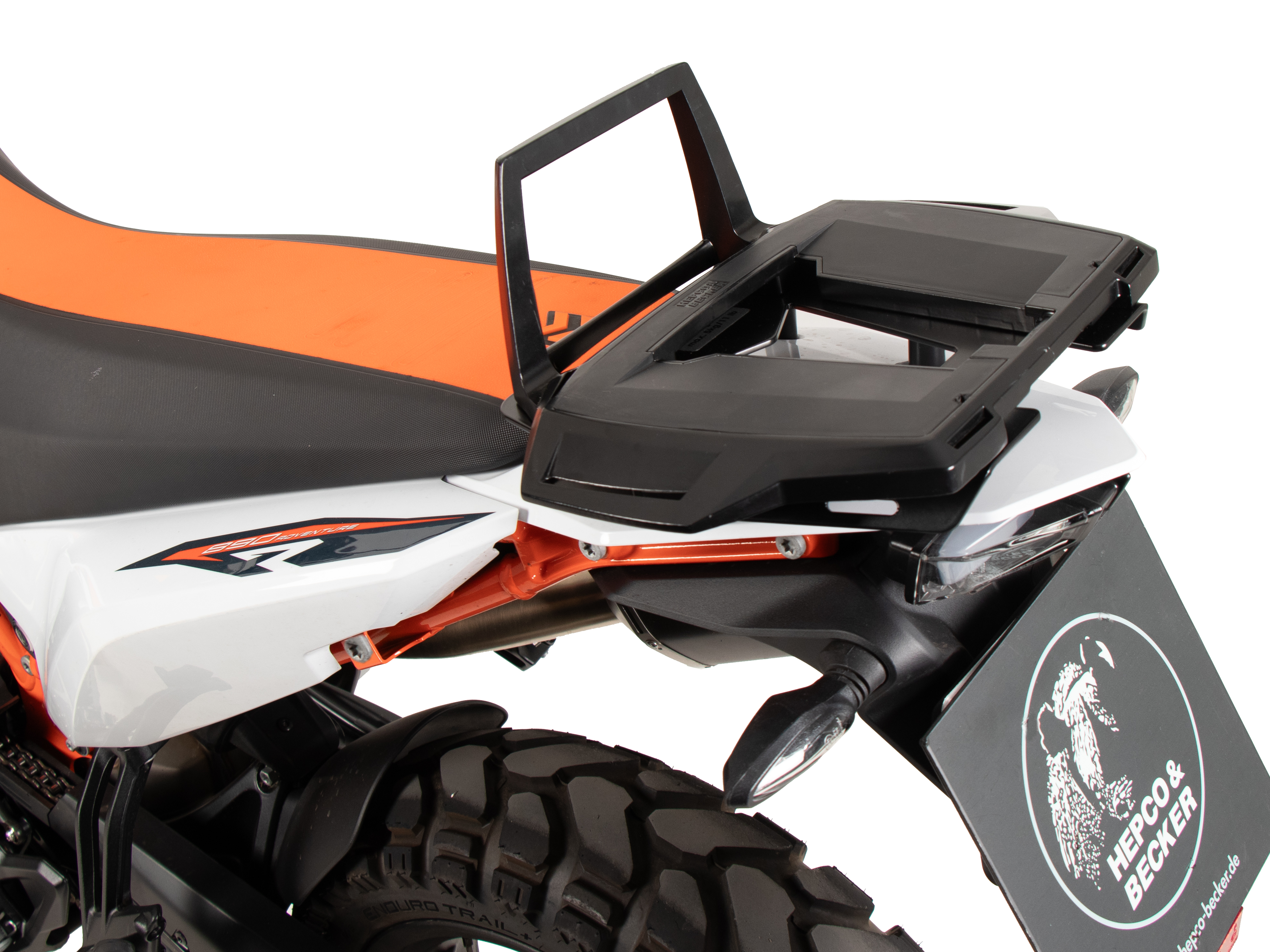 Alurack Topcaseträger schwarz für Kombination mit Originalgepäckbrücke für KTM 790 Adventure (2024-)