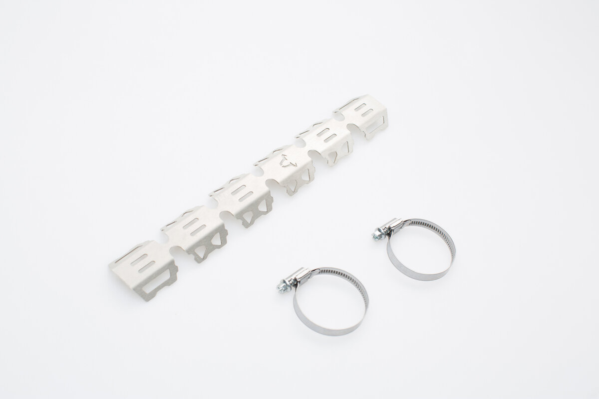 Krümmerschutz Für Krümmer Ø 32-50 mm. Edelstahl. Silbern.