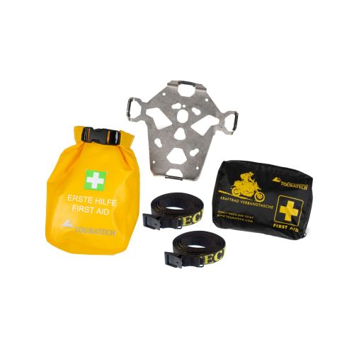 Zubehörhalter mit Erste-Hilfe Set für Motorradkoffer ZEGA Pro/ZEGA Mundo by Touratech Waterproof