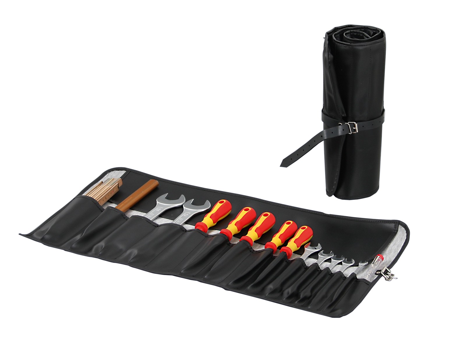 6400130001 Werkzeugrolltasche (15er) aus Kunstleder