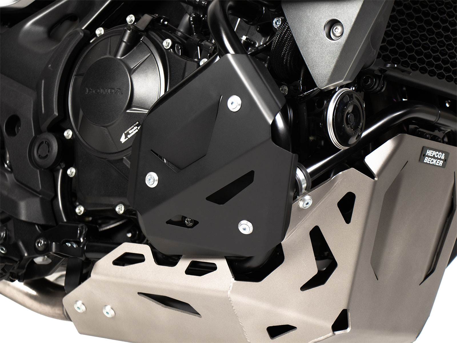 Zusatzbleche schwarz für Motorschutzbügel für Honda XL 750 Transalp (2023-2024)